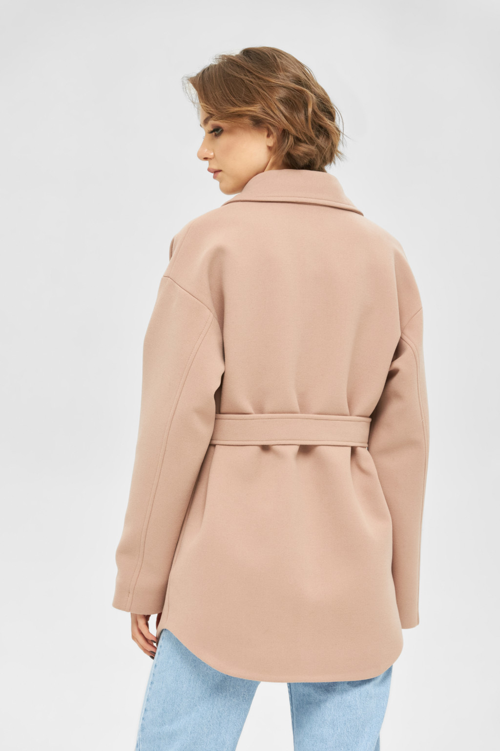 Демисезонное пальто Mila Nova ПВ-247 топлёное молоко — изображение 3