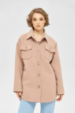 Демисезонное пальто Mila Nova ПВ-247 топлёное молоко — изображение 2