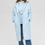 Демисезонный плащ Mila Nova ПВ-252 голубой