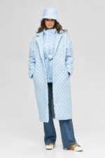 Демисезонный плащ Mila Nova ПВ-252 голубой