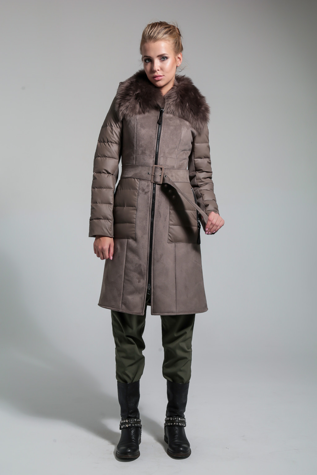 Зимняя дубленка Mila Nova Д-95 капучино — изображение 4