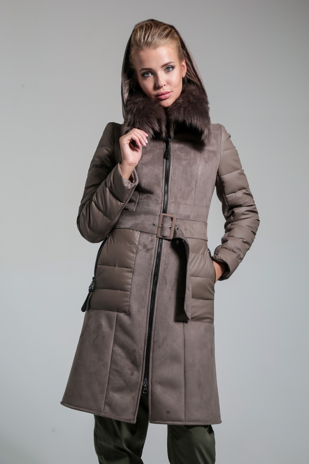 Зимняя дубленка Mila Nova Д-95 капучино — изображение 3