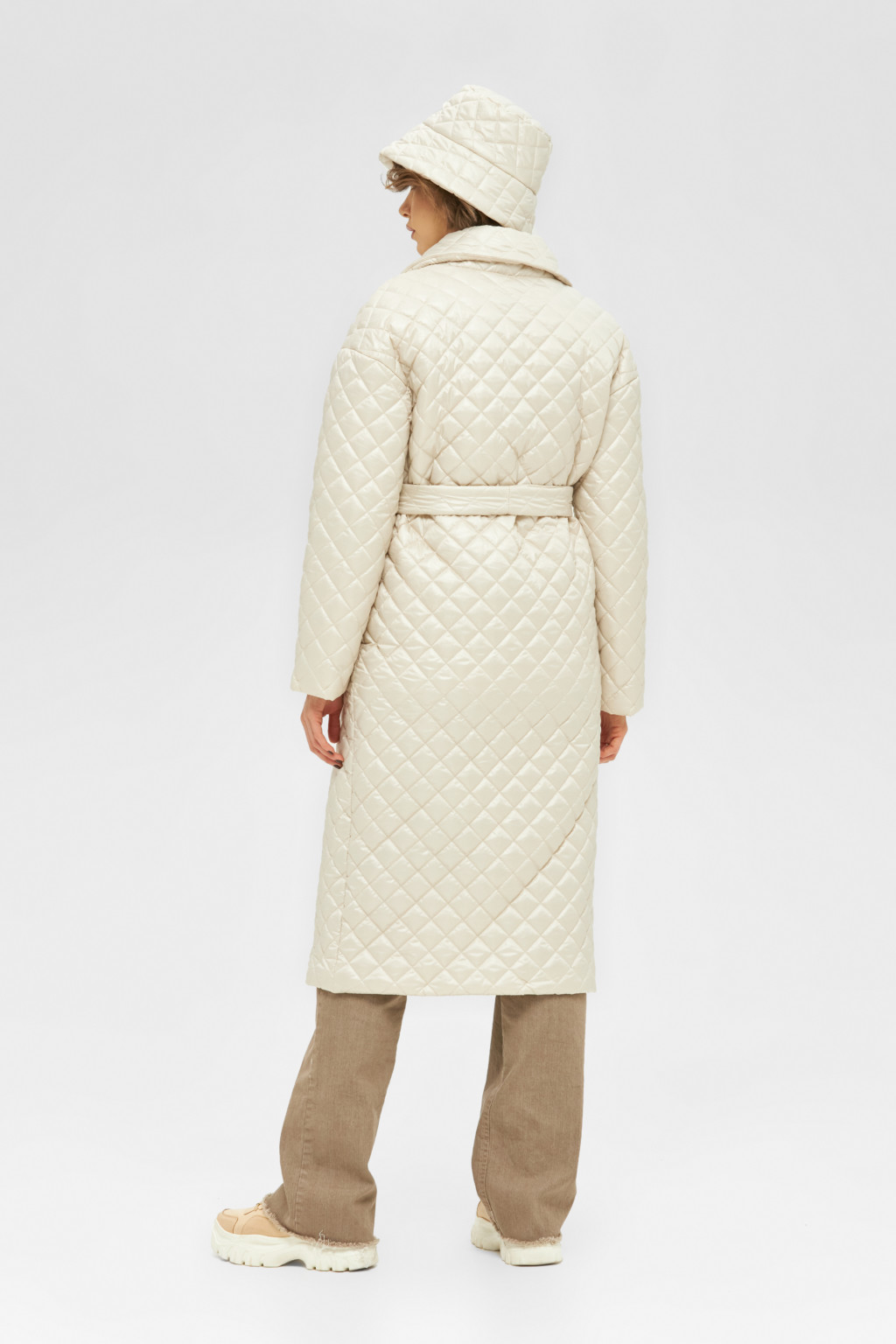 Демісезонний плащ Mila Nova ПВ-252 молоко - Зображення 3