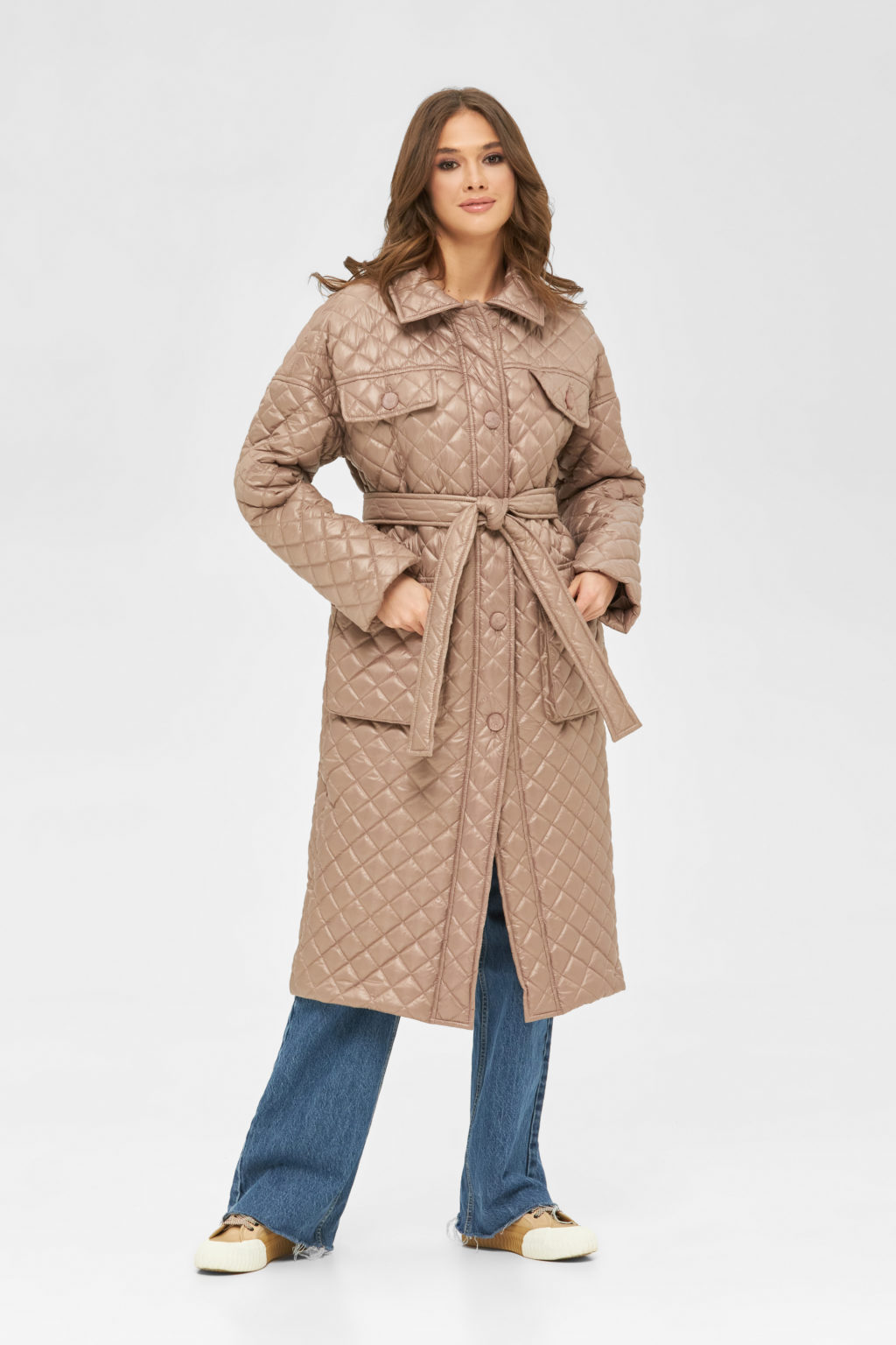 Демисезонный плащ Mila Nova ПВ-237 капучино — изображение 1