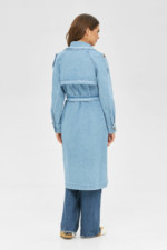 Демисезонный тренч Mila Nova Q-87 голубой — изображение 2