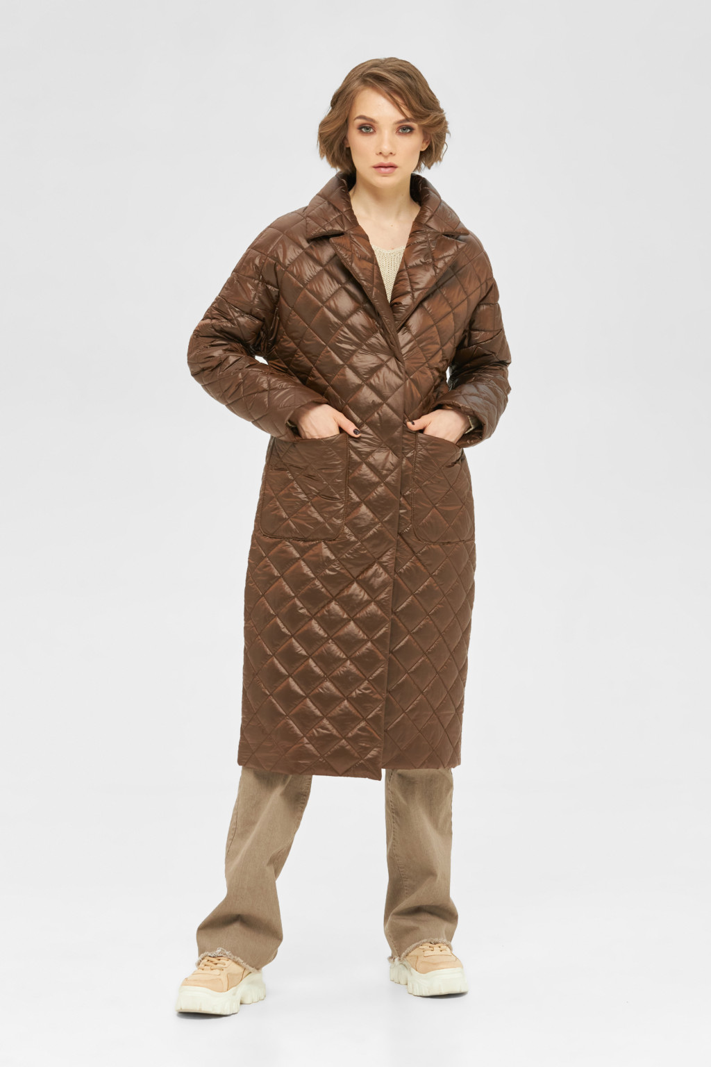 Демисезонный плащ Mila Nova ПВ-254 шоколад — изображение 2