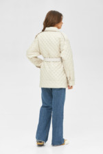 Демисезонная куртка Mila Nova К-191 молоко — изображение 2