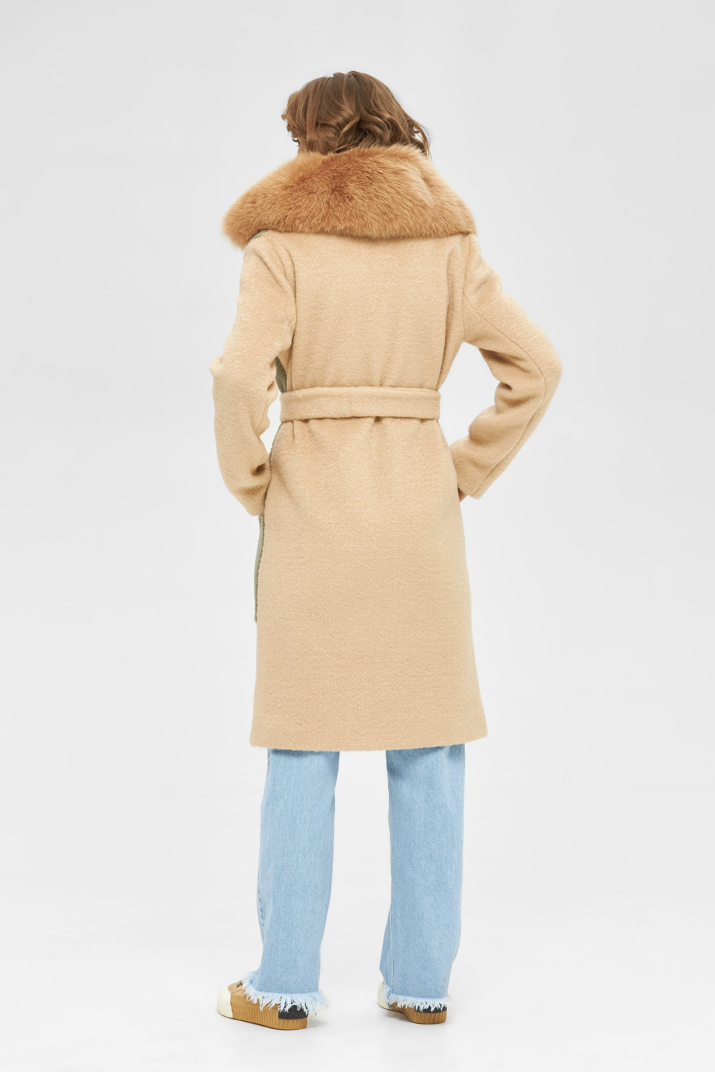 Зимнее пальто Mila Nova ПВ-104 бежевое — изображение 3