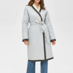 Демисезонный плащ Mila Nova ПВ-253 светло-серый