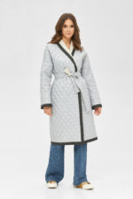 Демисезонный плащ Mila Nova ПВ-253 светло-серый