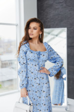 Летнее платье Mila Nova Ф-135 голубое — изображение 2