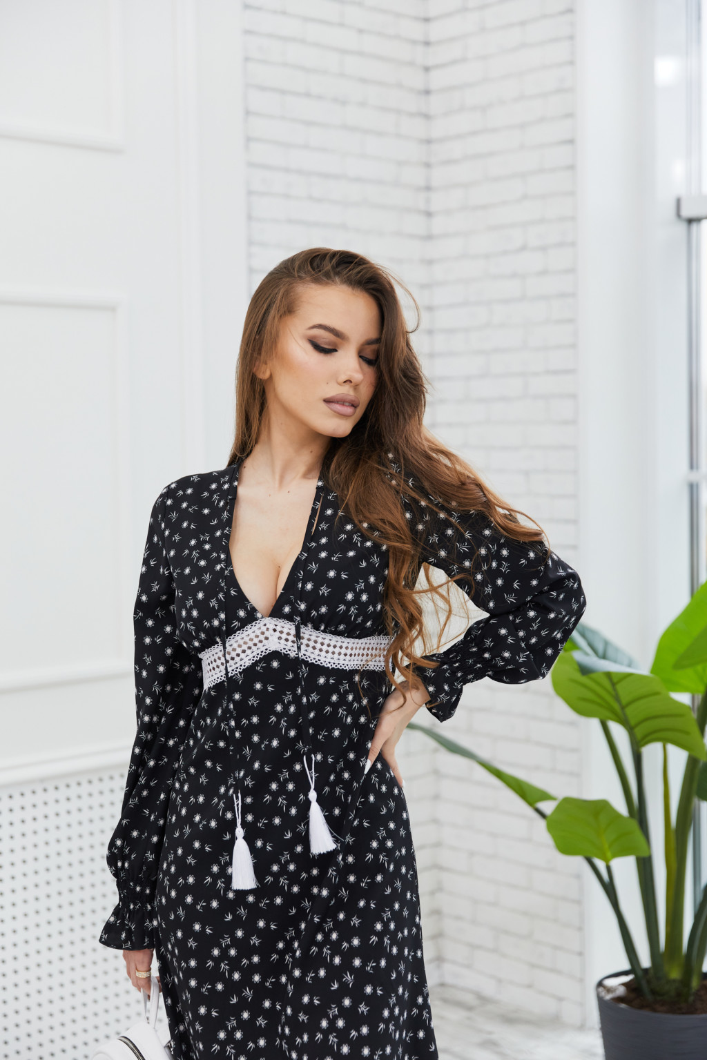 Летнее платье Mila Nova Ф-123 черное — изображение 3