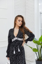 Летнее платье Mila Nova Ф-123 черное — изображение 3