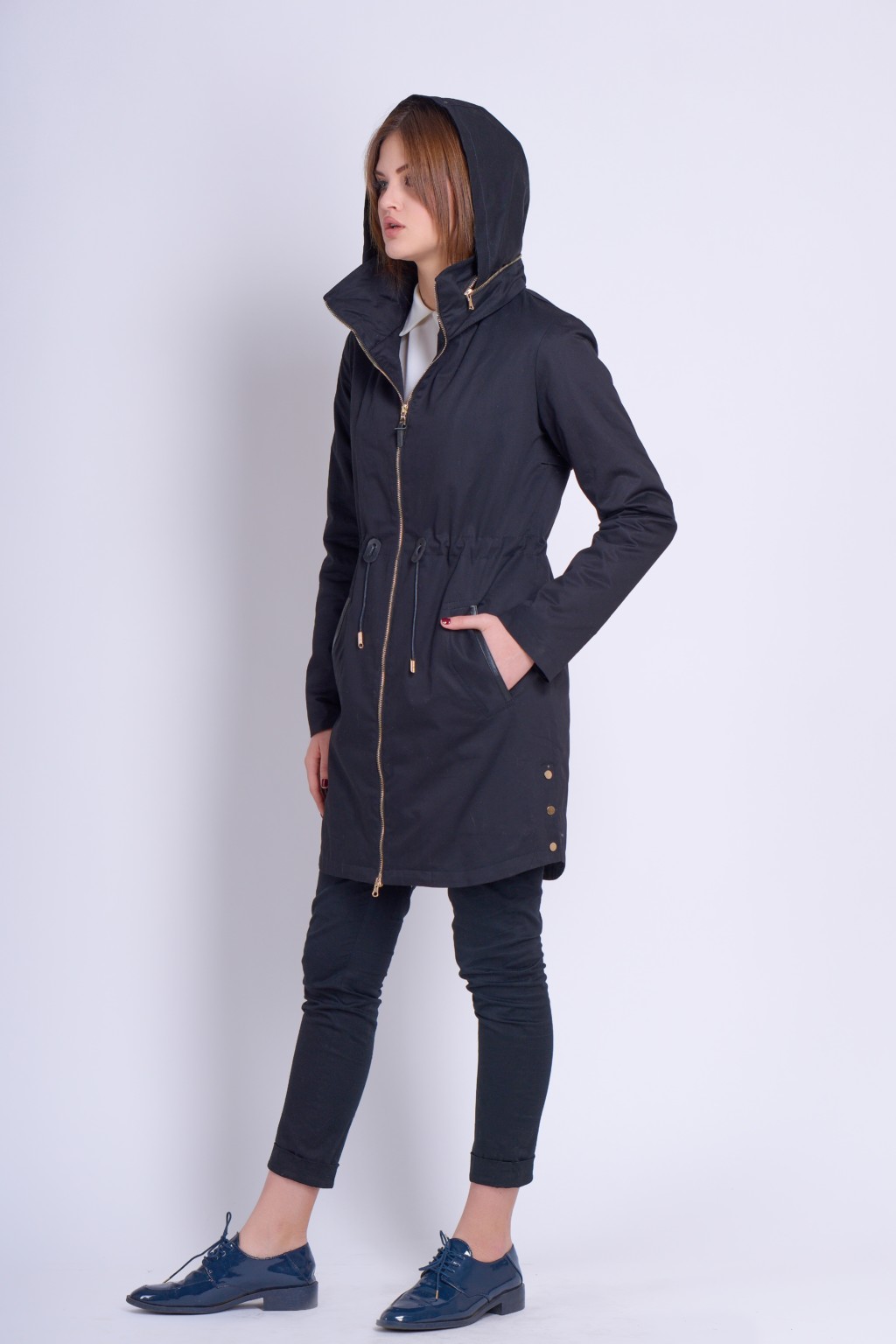 Демисезонная парка Mila Nova С-43др черный — изображение 3