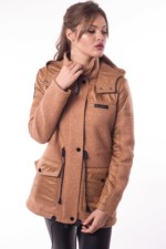 Демисезонная парка Mila Nova С-34 бежевый — изображение 2