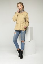 Демисезонная парка Mila Nova С-28 бежевый — изображение 2
