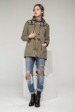 Демисезонная парка Mila Nova С-18 хаки — изображение 4