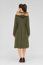 Зимняя дубленка Mila Nova Д-56 зеленый — изображение 3