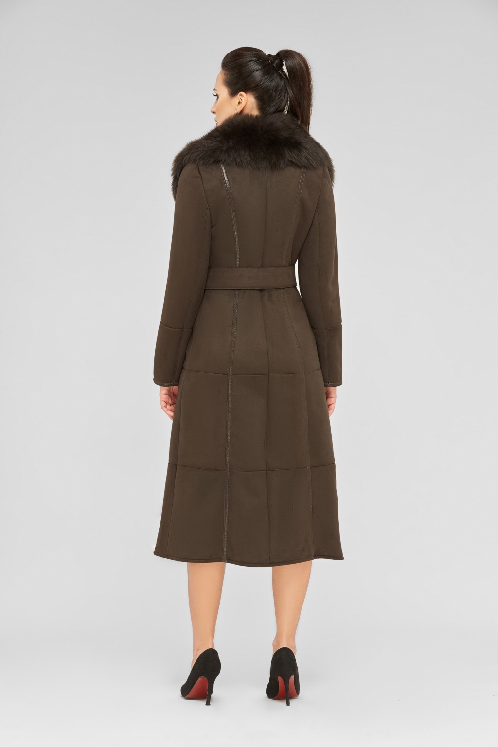Зимова дублянка Mila Nova Д-69 шоколад - Зображення 2