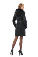 Зимняя дубленка Mila Nova Д-110д черный — изображение 2