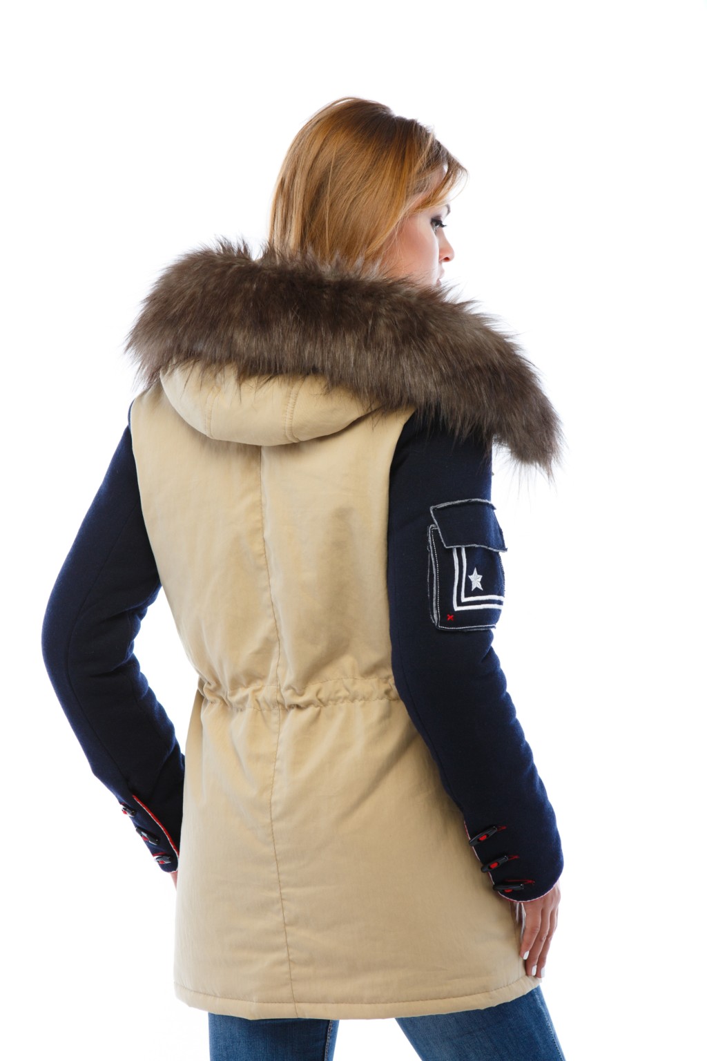 Зимняя парка Mila Nova П-10 бежевый — изображение 2