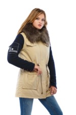 Зимняя парка Mila Nova П-10 бежевый — изображение 3
