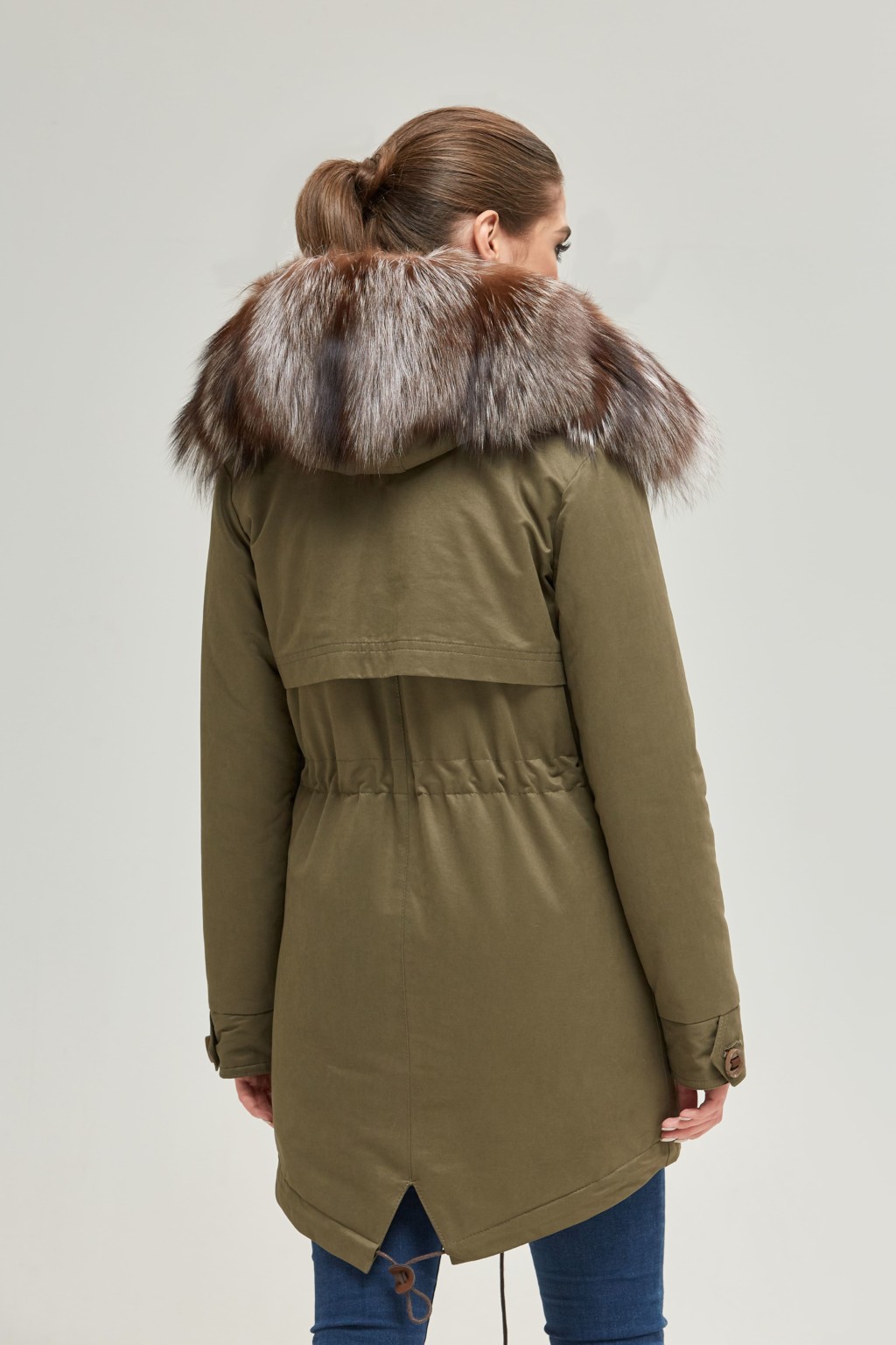 Зимняя парка Mila Nova П-16 хаки — изображение 2