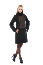 Демисезонное пальто Mila Nova ПД-34ех черный