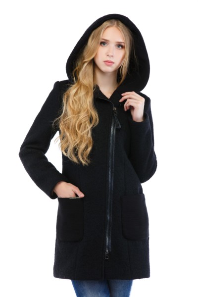 Зимове пальто Mila Nova С-36 чорний
