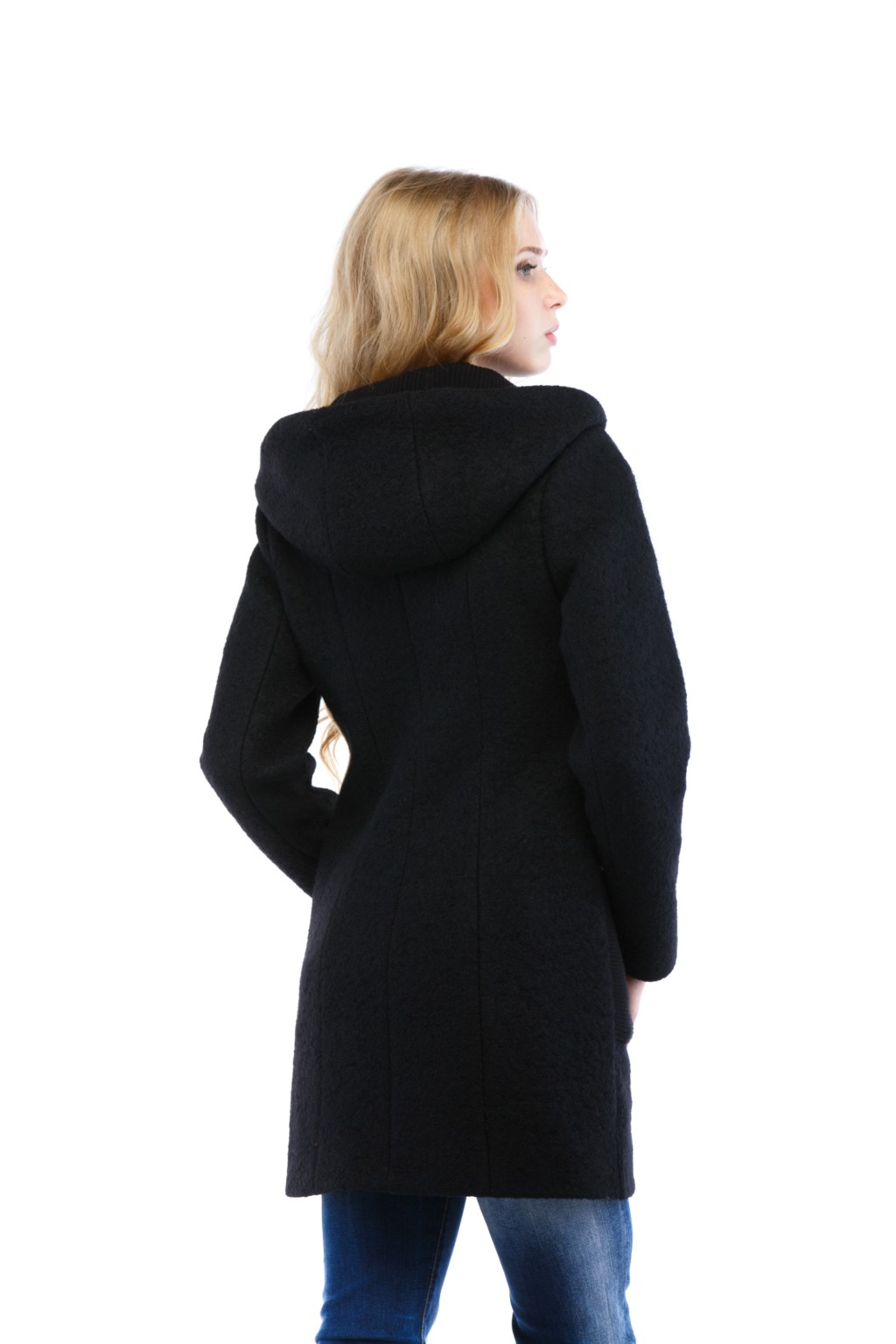 Зимове пальто Mila Nova С-36 чорний - Зображення 2