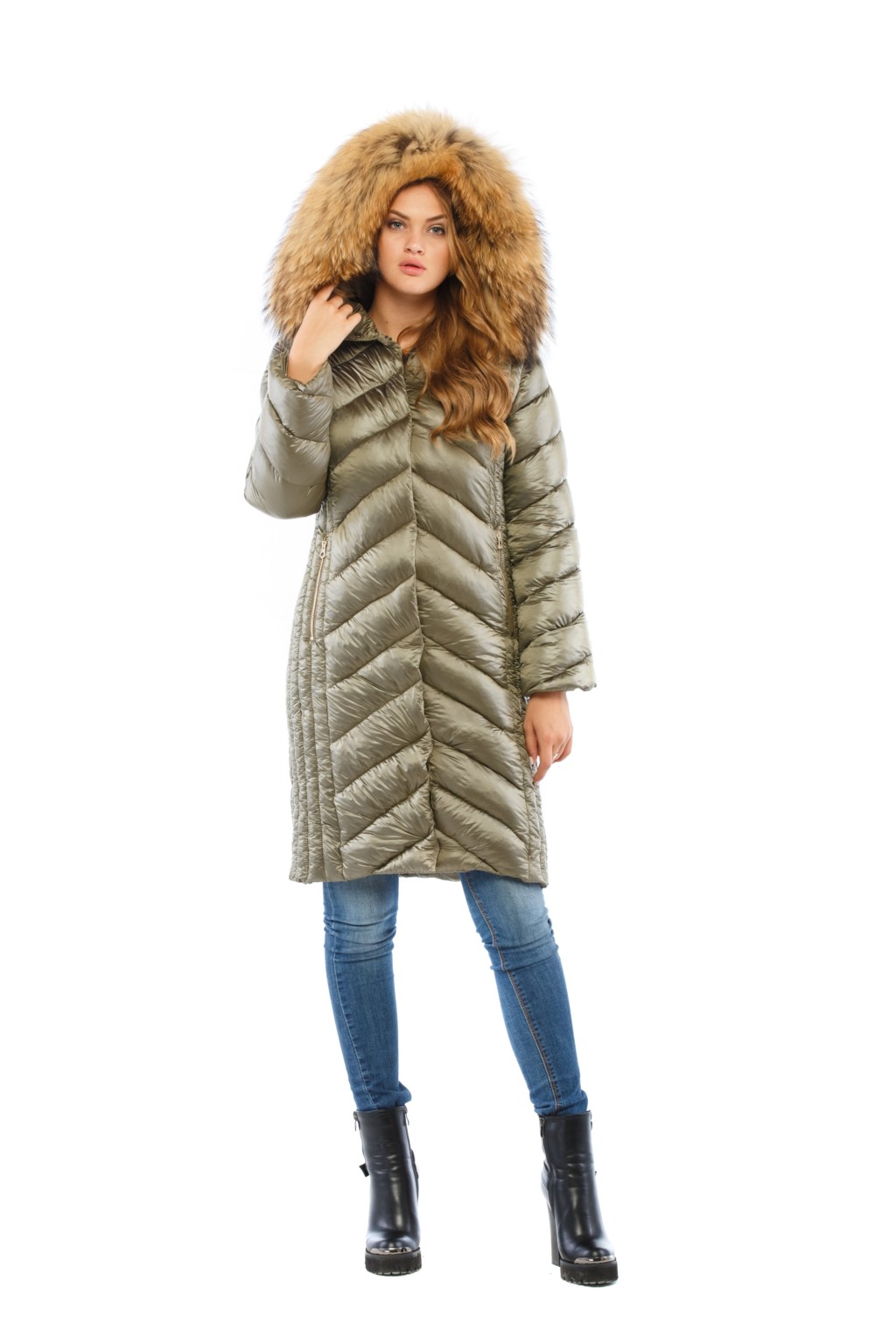 Зимняя куртка Mila Nova К-34 хаки — изображение 1
