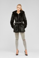 Зимняя шуба Mila Nova Ш-11 черная — изображение 2
