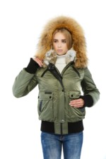 Зимняя куртка Mila Nova К-48 хаки — изображение 2