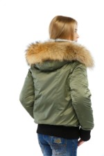 Зимняя куртка Mila Nova К-48 хаки — изображение 3