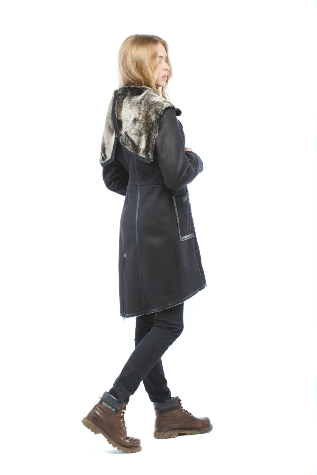 Зимова дублянка Mila Nova Д-115 чорний - Зображення 2