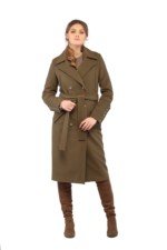 Демисезонное пальто Mila Nova ПВ-18 хаки — изображение 2