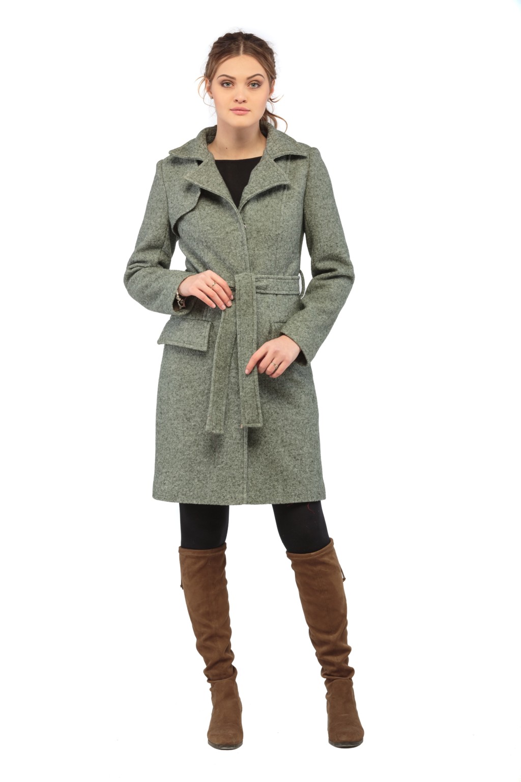 Демисезонное пальто Mila Nova ПВ-2 хаки — изображение 2