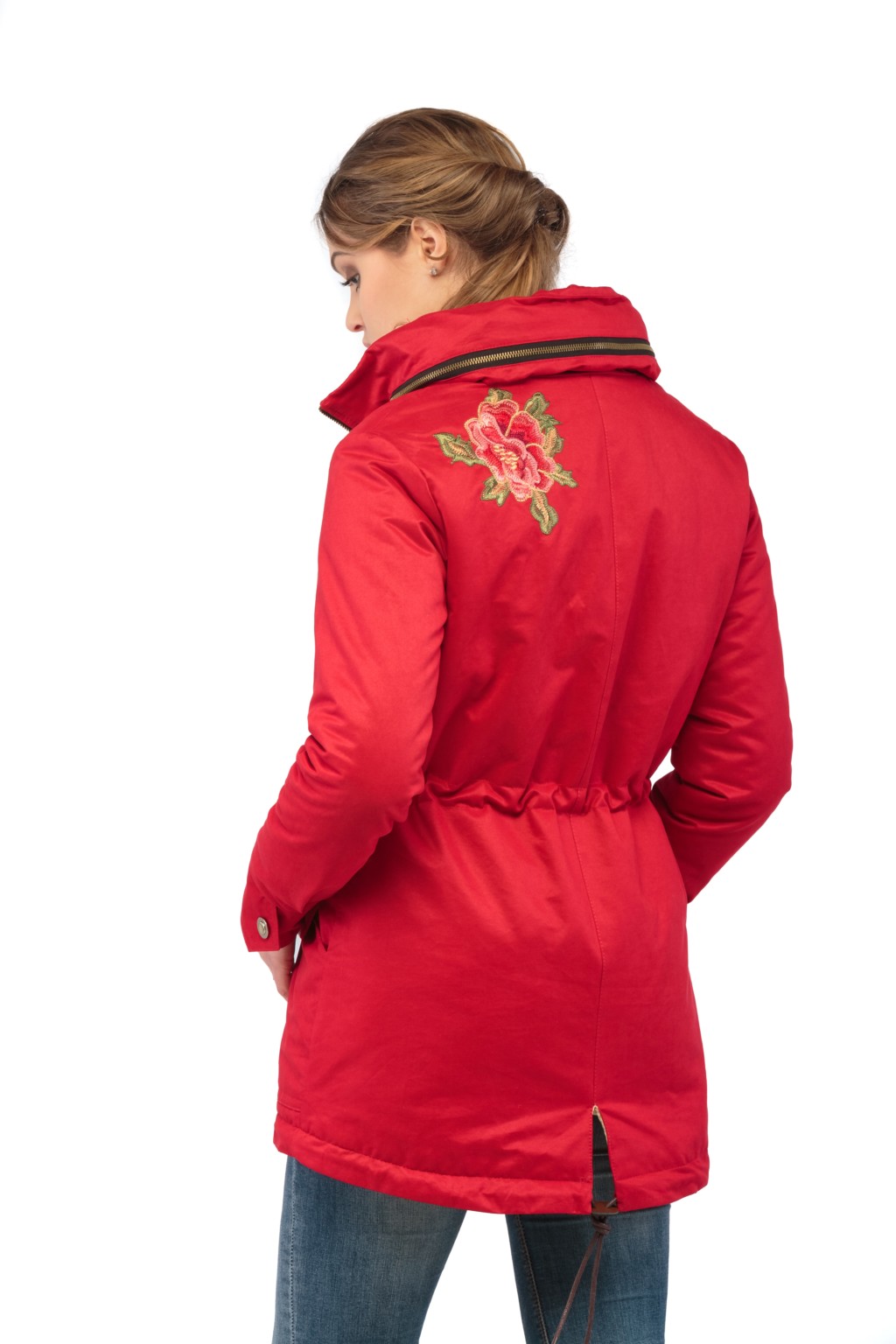 Демисезонная парка Mila Nova П-1в красная — изображение 2