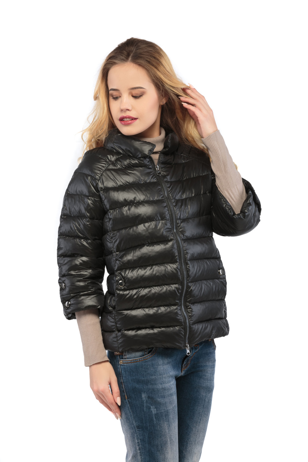 Демисезонная куртка Mila Nova КВ-3 черный — изображение 3
