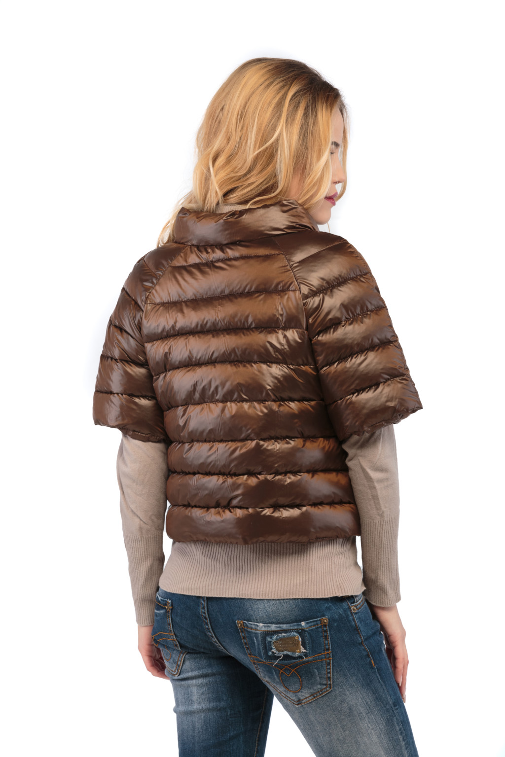 Демисезонная куртка Mila Nova КВ-2 шоколад — изображение 2