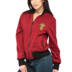 Демисезонная куртка-бомбер Mila Nova КВ-9 бордо