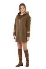 Демисезонное пальто Mila Nova ПВ-29 хаки — изображение 4