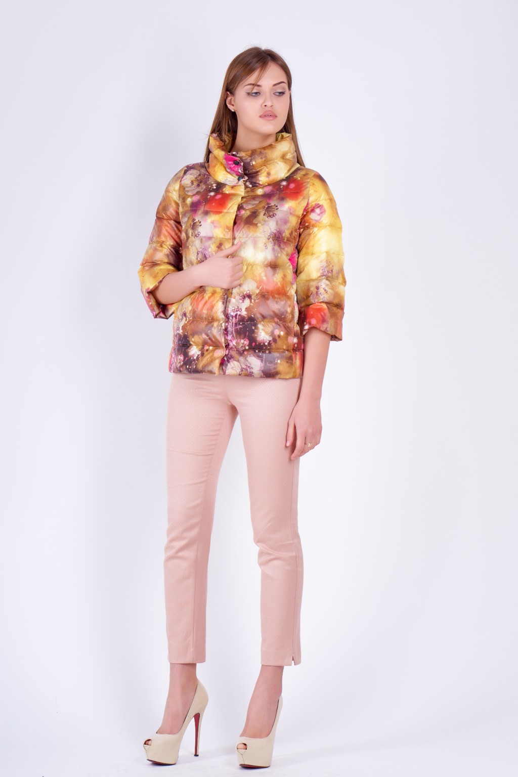 Демисезонная куртка Mila Nova С-10д желтый — изображение 2