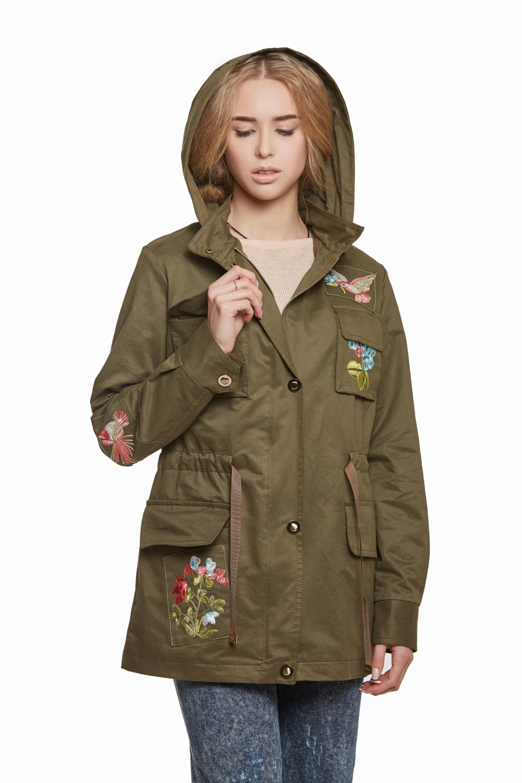 Демисезонная парка Mila Nova П-2в хаки — изображение 2