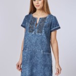 Летнее джинсовое платье Mila Nova Ф-25 синий