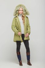 Зимняя парка Mila Nova П-32 оливка — изображение 2