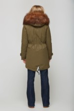 Зимняя парка Mila Nova П-30 хаки — изображение 2