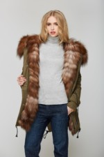 Зимняя парка Mila Nova П-30 хаки — изображение 3