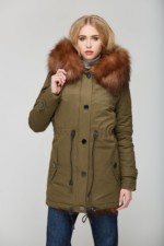 Зимняя парка Mila Nova П-30 хаки — изображение 4
