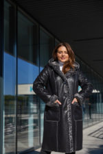 Зимняя Дубленка Mila Nova Д-157 б черный